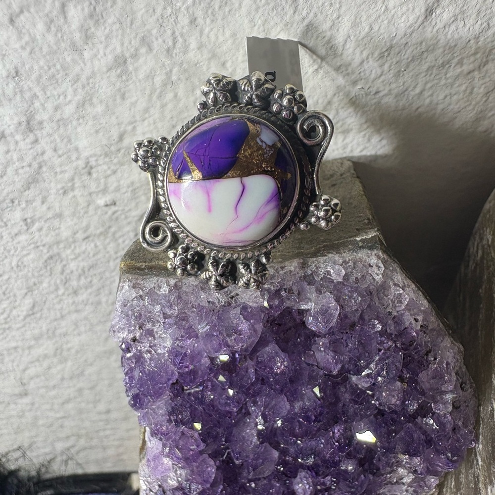 Purple Mohave Dahlia Ring